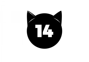 Number 14 interposed on cat ears